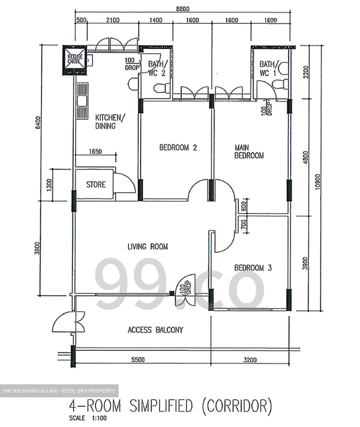 Blk 841 Tampines Palmwalk (Tampines), HDB 4 Rooms #529447671